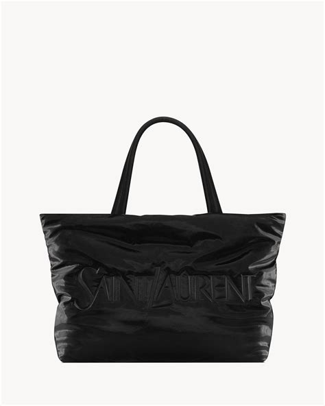 SAINT LAURENT TOTE IN SILKTECH CANVAS 